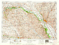 Sioux City Iowa Historical topographic map, 1:250000 scale, 1 X 2 Degree, Year 1955