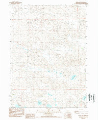 Skunk Lake Nebraska Historical topographic map, 1:24000 scale, 7.5 X 7.5 Minute, Year 1989