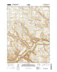 South of Gordon Nebraska Current topographic map, 1:24000 scale, 7.5 X 7.5 Minute, Year 2014