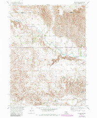 Spalding NW Nebraska Historical topographic map, 1:24000 scale, 7.5 X 7.5 Minute, Year 1954