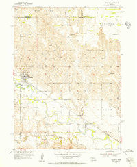Spalding Nebraska Historical topographic map, 1:24000 scale, 7.5 X 7.5 Minute, Year 1954