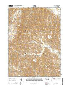 Spalding SE Nebraska Current topographic map, 1:24000 scale, 7.5 X 7.5 Minute, Year 2014