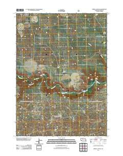 Spring Canyon Nebraska Historical topographic map, 1:24000 scale, 7.5 X 7.5 Minute, Year 2011