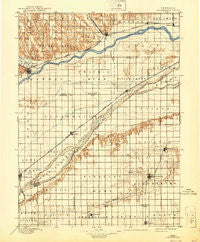 Stromsburg Nebraska Historical topographic map, 1:125000 scale, 30 X 30 Minute, Year 1896