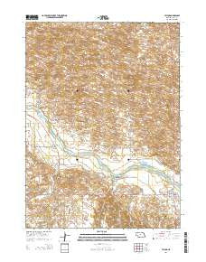 Taylor Nebraska Current topographic map, 1:24000 scale, 7.5 X 7.5 Minute, Year 2014