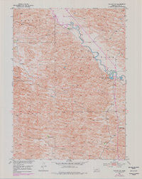 Taylor NW Nebraska Historical topographic map, 1:24000 scale, 7.5 X 7.5 Minute, Year 1952