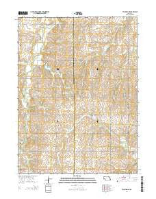 Tecumseh NE Nebraska Current topographic map, 1:24000 scale, 7.5 X 7.5 Minute, Year 2014