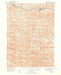 Thedford Nebraska Historical topographic map, 1:62500 scale, 15 X 15 Minute, Year 1950