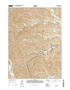 Touhy Nebraska Current topographic map, 1:24000 scale, 7.5 X 7.5 Minute, Year 2014