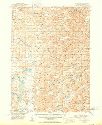 Twin Lakes Nebraska Historical topographic map, 1:62500 scale, 15 X 15 Minute, Year 1950