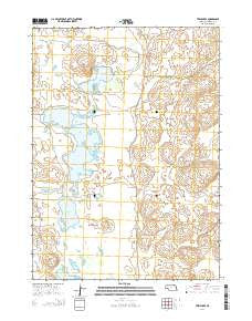 Twin Lakes Nebraska Current topographic map, 1:24000 scale, 7.5 X 7.5 Minute, Year 2014