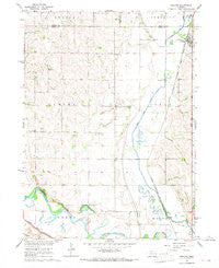 Uehling Nebraska Historical topographic map, 1:24000 scale, 7.5 X 7.5 Minute, Year 1966