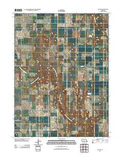 Upland Nebraska Historical topographic map, 1:24000 scale, 7.5 X 7.5 Minute, Year 2011
