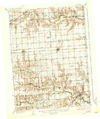 Utica Nebraska Historical topographic map, 1:62500 scale, 15 X 15 Minute, Year 1937