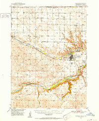 Valentine Nebraska Historical topographic map, 1:62500 scale, 15 X 15 Minute, Year 1950