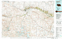 Valentine Nebraska Historical topographic map, 1:100000 scale, 30 X 60 Minute, Year 1985