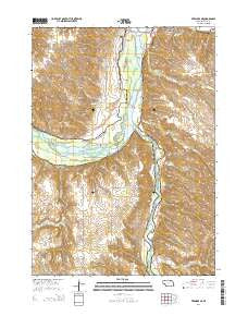 Verdigre NE Nebraska Current topographic map, 1:24000 scale, 7.5 X 7.5 Minute, Year 2014