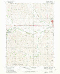 Wahoo West Nebraska Historical topographic map, 1:24000 scale, 7.5 X 7.5 Minute, Year 1969