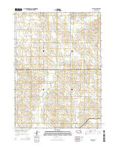 Wausa Nebraska Current topographic map, 1:24000 scale, 7.5 X 7.5 Minute, Year 2014
