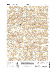 White Willow Lake Nebraska Current topographic map, 1:24000 scale, 7.5 X 7.5 Minute, Year 2014