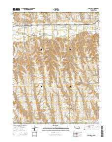 Wilsonville Nebraska Current topographic map, 1:24000 scale, 7.5 X 7.5 Minute, Year 2014