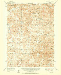 Wright Valley Nebraska Historical topographic map, 1:62500 scale, 15 X 15 Minute, Year 1951