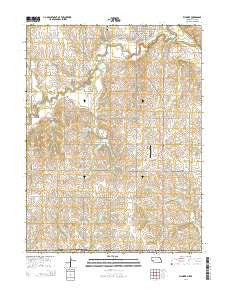 Wymore Nebraska Current topographic map, 1:24000 scale, 7.5 X 7.5 Minute, Year 2014