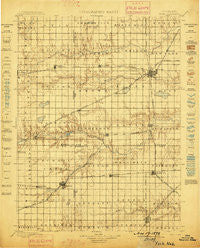 York Nebraska Historical topographic map, 1:125000 scale, 30 X 30 Minute, Year 1898