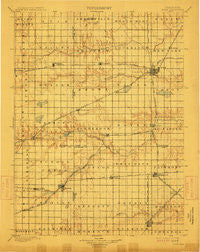 York Nebraska Historical topographic map, 1:125000 scale, 30 X 30 Minute, Year 1898