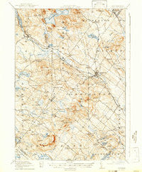 Alton New Hampshire Historical topographic map, 1:62500 scale, 15 X 15 Minute, Year 1919