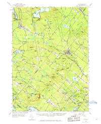 Alton New Hampshire Historical topographic map, 1:62500 scale, 15 X 15 Minute, Year 1957