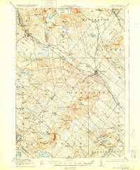 Alton New Hampshire Historical topographic map, 1:62500 scale, 15 X 15 Minute, Year 1919