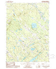 Baxter Lake New Hampshire Historical topographic map, 1:24000 scale, 7.5 X 7.5 Minute, Year 1987