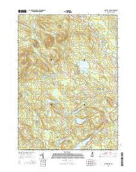Baxter Lake New Hampshire Current topographic map, 1:24000 scale, 7.5 X 7.5 Minute, Year 2015