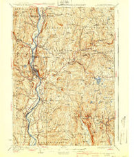 Bellows Falls New Hampshire Historical topographic map, 1:62500 scale, 15 X 15 Minute, Year 1930