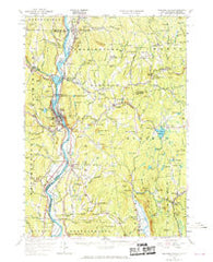 Bellows Falls New Hampshire Historical topographic map, 1:62500 scale, 15 X 15 Minute, Year 1957
