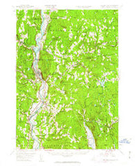 Bellows Falls New Hampshire Historical topographic map, 1:62500 scale, 15 X 15 Minute, Year 1957