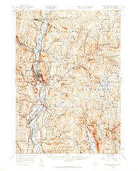 Bellows Falls New Hampshire Historical topographic map, 1:62500 scale, 15 X 15 Minute, Year 1957