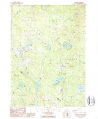 Belmont New Hampshire Historical topographic map, 1:24000 scale, 7.5 X 7.5 Minute, Year 1987