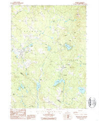Belmont New Hampshire Historical topographic map, 1:24000 scale, 7.5 X 7.5 Minute, Year 1987