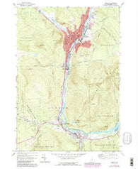 Berlin New Hampshire Historical topographic map, 1:24000 scale, 7.5 X 7.5 Minute, Year 1970