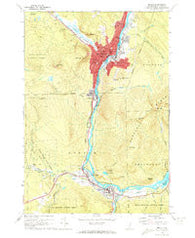 Berlin New Hampshire Historical topographic map, 1:24000 scale, 7.5 X 7.5 Minute, Year 1970