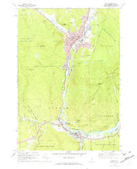 Berlin New Hampshire Historical topographic map, 1:24000 scale, 7.5 X 7.5 Minute, Year 1970