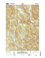 Bradford New Hampshire Current topographic map, 1:24000 scale, 7.5 X 7.5 Minute, Year 2015