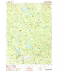 Bradford New Hampshire Historical topographic map, 1:24000 scale, 7.5 X 7.5 Minute, Year 1987