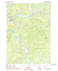 Bristol New Hampshire Historical topographic map, 1:24000 scale, 7.5 X 7.5 Minute, Year 1987