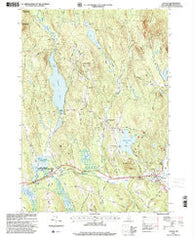 Canaan New Hampshire Historical topographic map, 1:24000 scale, 7.5 X 7.5 Minute, Year 1995