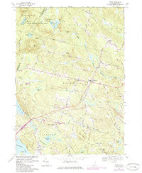Candia New Hampshire Historical topographic map, 1:24000 scale, 7.5 X 7.5 Minute, Year 1969