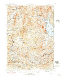 Cardigan New Hampshire Historical topographic map, 1:62500 scale, 15 X 15 Minute, Year 1927