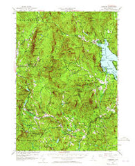 Cardigan New Hampshire Historical topographic map, 1:62500 scale, 15 X 15 Minute, Year 1956